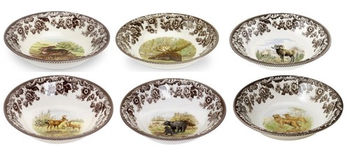 Spode woodland set six - woodland, of