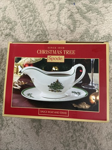 Nib spode gravy boat and - nib,