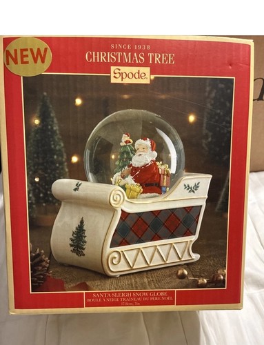 Spode santa sleigh snow - santa, globe