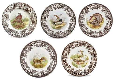Spode woodland set 5 - set, of