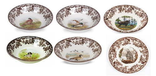 Spode woodland set - , of