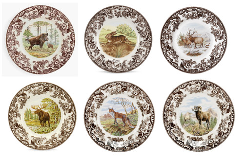 Spode woodland set x - of,