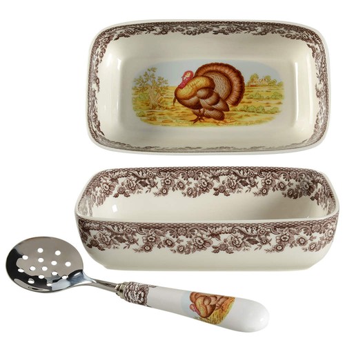 Spode woodland cranberry bowl - spode,