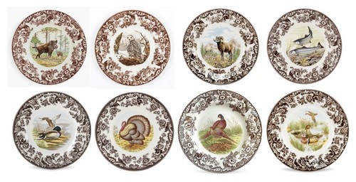 Spode woodland set - , eight