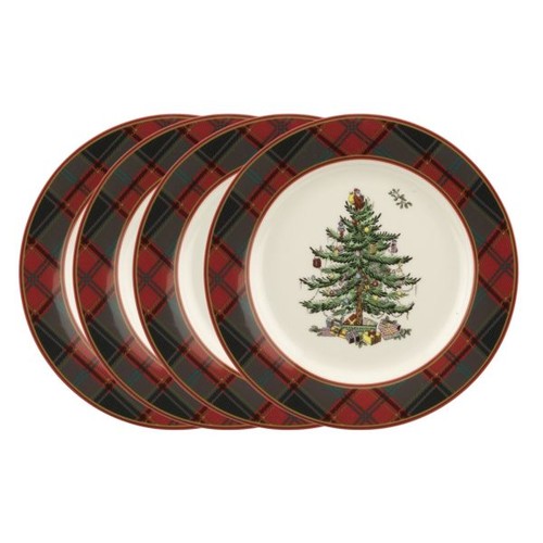 Spode christmas tree tartan - tree,