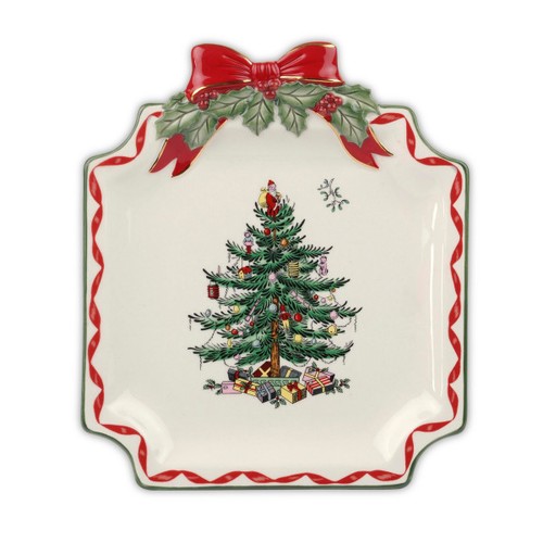 Spode christmas tree - christmas, ribbons