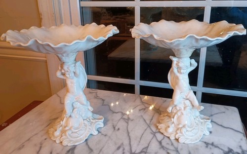 Pair copeland spode glazed - of,