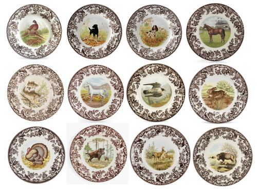 Spode woodland set x - woodland, 12
